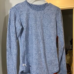 Cuddl Duds Blue Cardigan Sweater Soft Knit